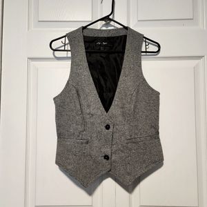 Wool Blend Gray Vest (with a hint of sparkle ✨️) large